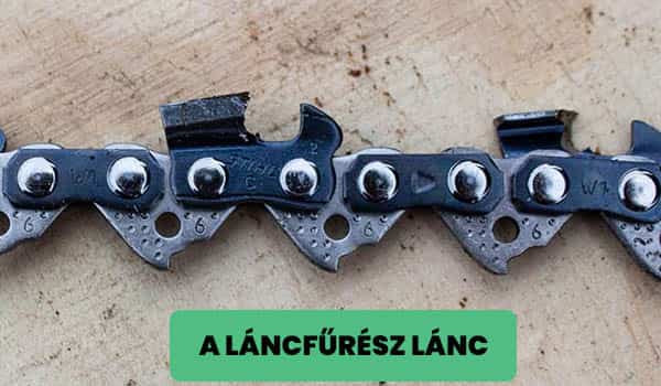 Láncfűrész lánc feszítése