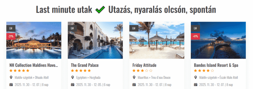 Last minute utak karácsony előtt